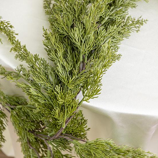 Рождественская гирлянда из искусственной зелени, гирлянда из лозы, зимнее украшение из искусственной сосновой лозы