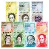 Venezuela Rainbow Bolivar Banknotes 7-Piece Full Set 100 To 20,000 Foreign Currency Collection Authentic