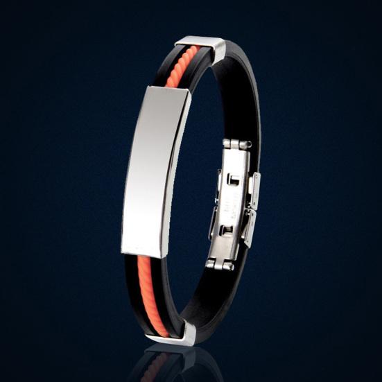 Стильный мужской браслет с регулируемой пряжкой, гипоаллергенная повседневная одежда