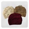 Hats, Ladies' Hats, Pullover Hats, Drawstring Style, Stacked Hats, Double-layer, Warm, Knitted, Woolen Hats