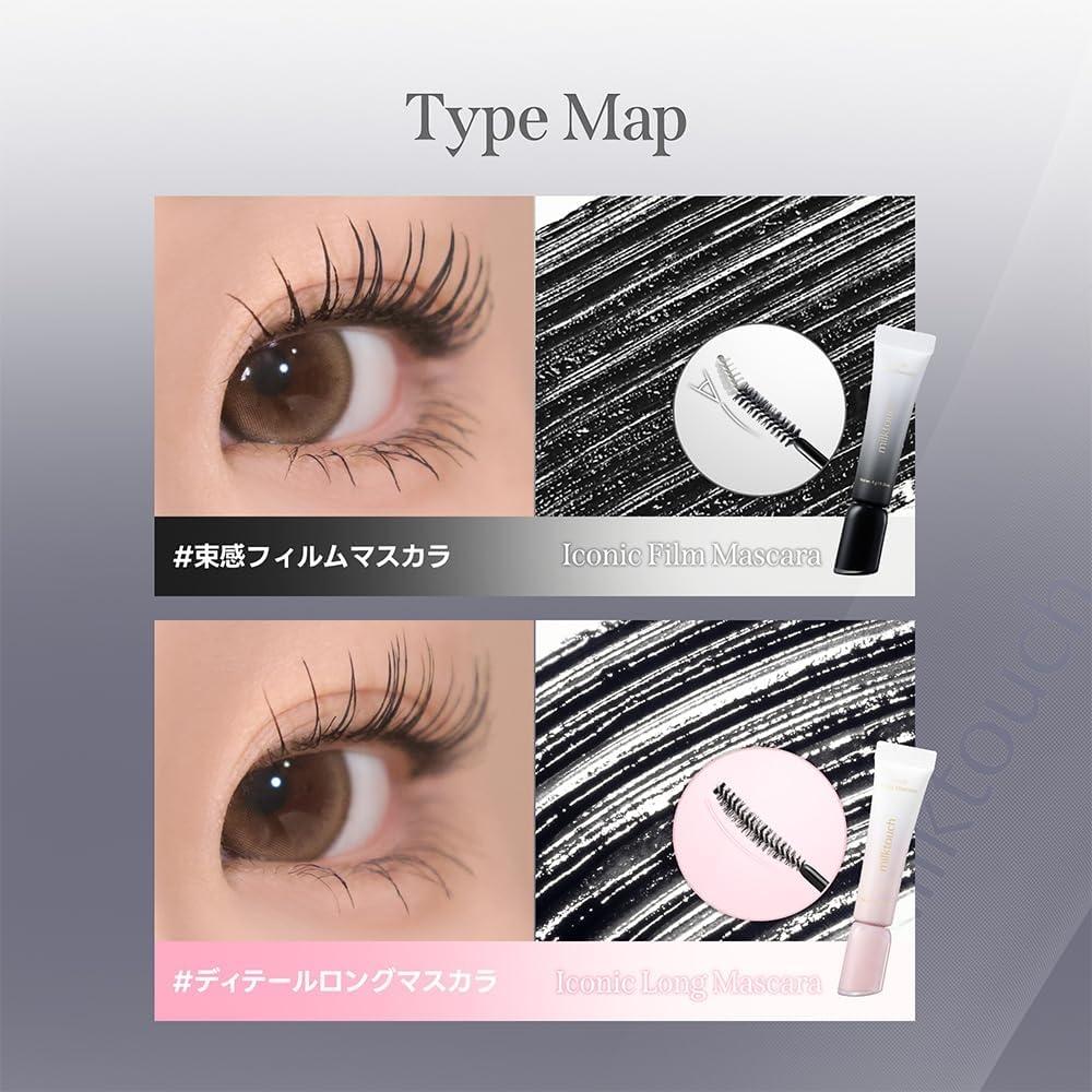 MilkTouch Milk Touch Iconic Тушь для ресниц Пленочная Водостойкая С эффектом завивки С волокнами Заполняющая пленка