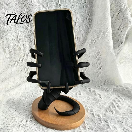 Стабильный держатель для смартфона, 3D-печатный держатель для телефона в стиле научно-фантастического хоррора, Новая подставка, Уникальный гаджет для видеозвонков, Компактное коллекционное украшение и для рабочего стола