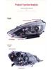 New Sylphy High-End Bi-Xenon Projector Headlight with LED Daytime Running Light for 16-19 Models