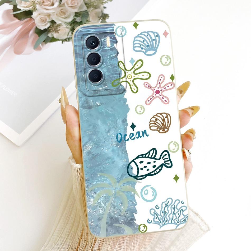 Для Infinix Zero 5G 2023 X6815C X6815D Милый Кот Цветок Мультяшный Чехол для Телефона Для Infinix Zero 5G (2023) Мягкие силиконовые бамперы