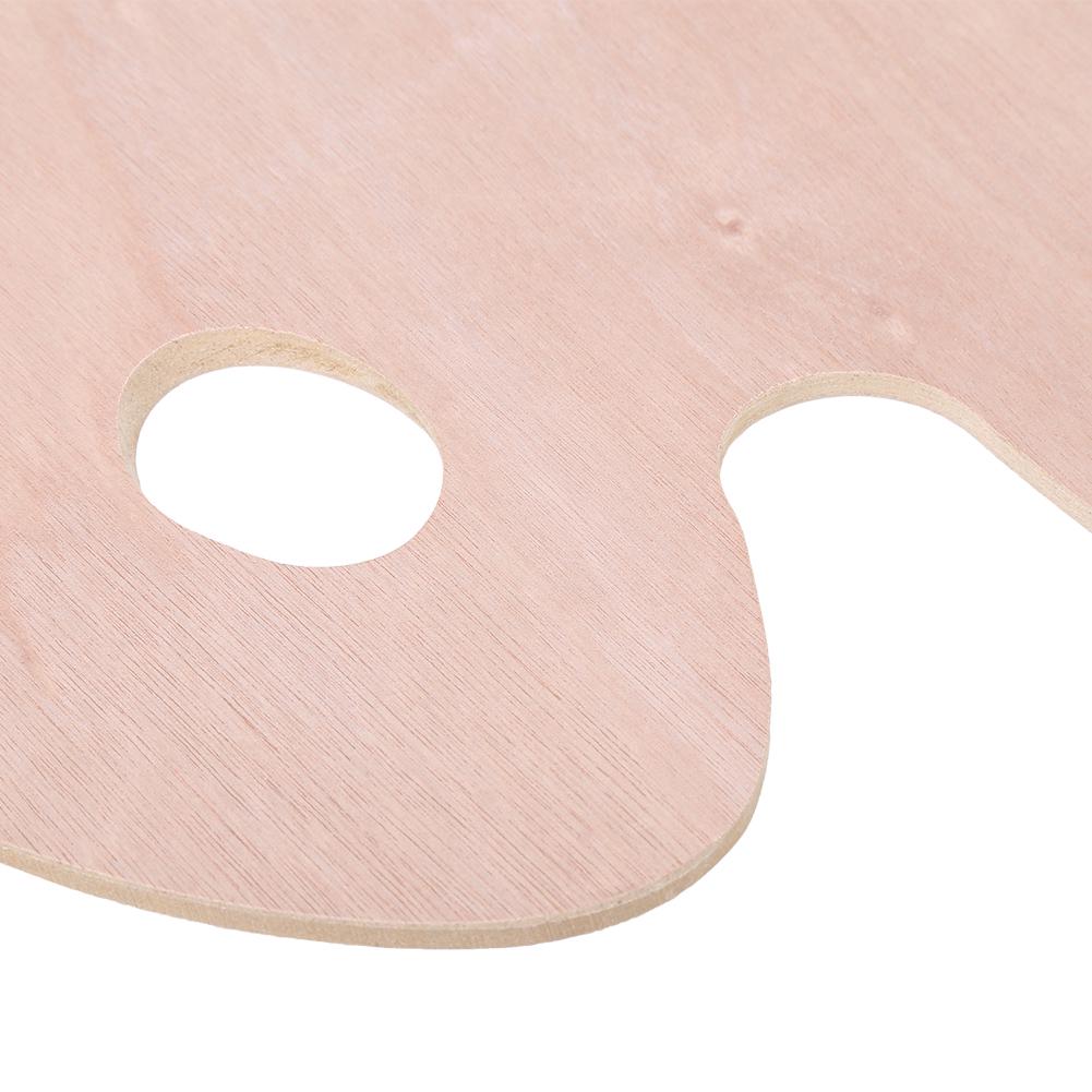 Винтажная овальная деревянная палитра художника, поднос для масляных и акриловых красок, деревянный инструмент для живописи