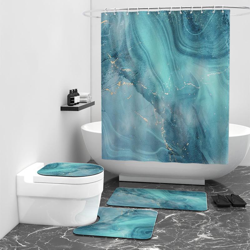 Фэнтези мрамор цифровая печать занавеска для душа ванная комната водонепроницаемый декор для ванной