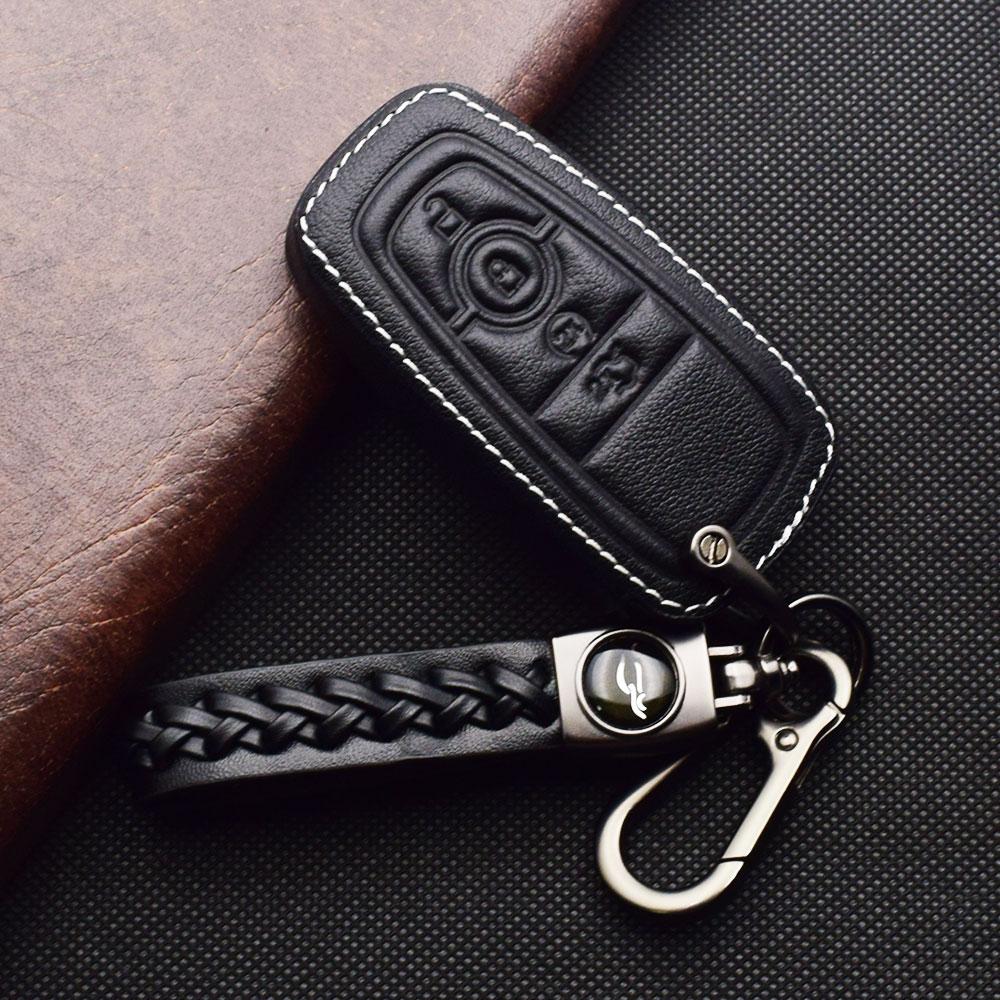 Кожаный чехол-сумка для ключа автомобиля, защитный чехол, аксессуары для Ford F150 F-250 F350 F-450 F-550 Explorer Fusion Mustang Edge