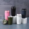 Outdoor Portable Car Cup 304 Stainless Steel Double-Layer Vacuum Thermos Cup Simple Office Coffee Cup