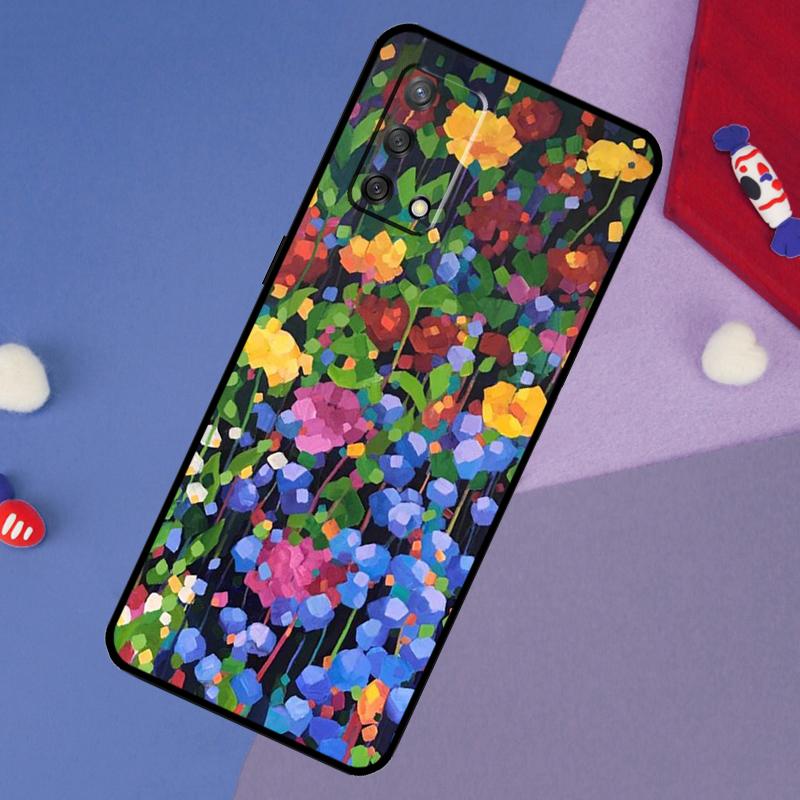 Яркий Цветочный Живописный Художественный Чехол Для Oppo A6 Pro A5 A18 A38 A58 A78 A98 A54 A74 A94 A17 A57 A80 A60 A40 A96 A76 A16 A15