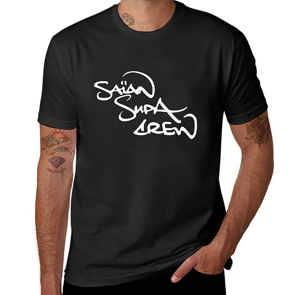 Sa?an Supa Crew T-Shirt Aesthetic clothing vintage clothes cute tops sports fans t shirts for men cotton