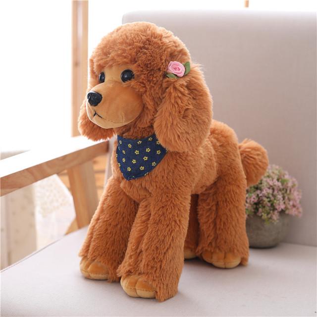 20/30/40cm Squeezable Stuffed Poodle Dog Soft Plush Toy Pillow Children Gift.