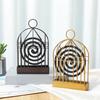 Подставка-держатель для благовоний в виде птичьей клетки с поддоном для сбора пепла, отпугиватель, подвеска-держатель для спиральных благовоний, портативная декоративная курильница для благовоний