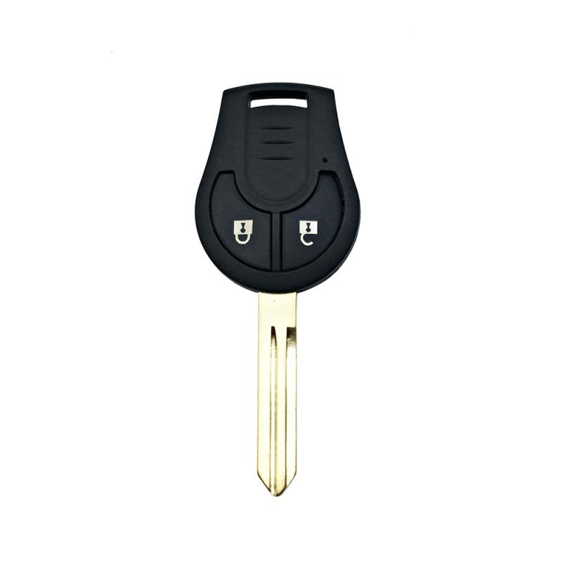 DUDELY Remote Car Key Shell Casr Fob for Nissan Juke March Qashqai Sunny Sylphy Tiida X-Trail 2 Buttons Car Styling
