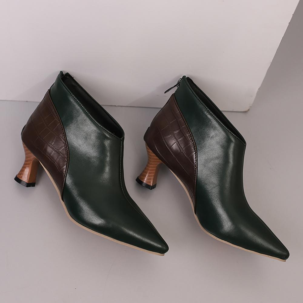 Красно-черные женские туфли-лодочки на высоком каблуке, маленький, большой размер 32 50