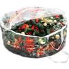 Hedume Wreath Storage Bag, 30" X 12" Clear Everyday Bag, Christmas Wreath Storage Container with Dual Zippered and Reinforced Handle, Protect Your