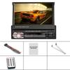 1Din Radio Player 7" HD Retractable Car Player Auto Stereo Support Mirror Link Steering Wheel Control Rear View BT FM SD