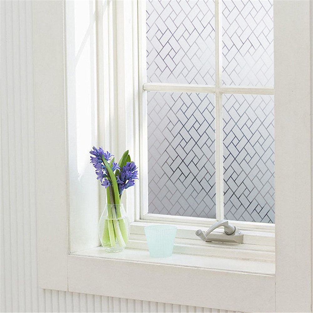 Flower Non-Adhesive Window Films Window Glass Sticker Glass Sticker 3D Static Decorative Privacy