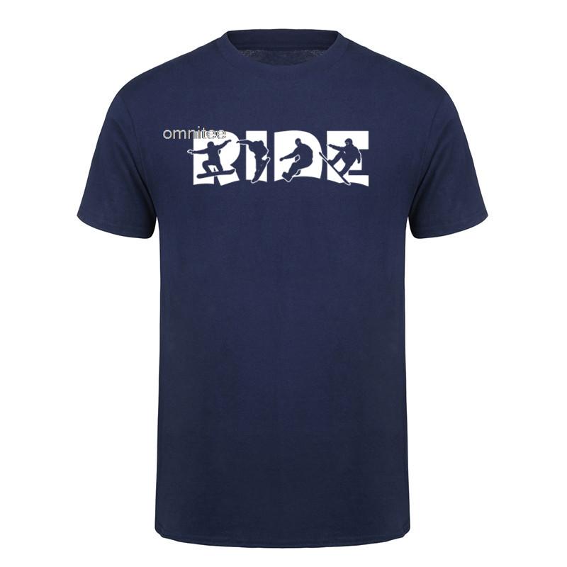 Ride Snowboard Tshirt Funny Snowboarding T Shirts Streetwear Short Sleeve Snowboarder Birthday Gift Summer Unisexs Clothing HJ039