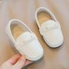 Korean Version of Casual Children's Bean Shoes Soft Soles Set Foot Baby Shoes Autumn New Boy Leather Shoes A Slip-on