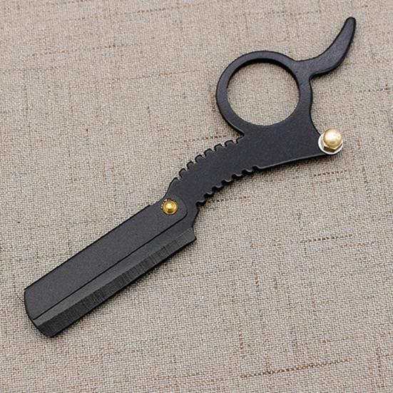 Ручная бритва для парикмахера с прямой головкой, яркий цвет, прочная нержавеющая сталь, антикоррозионная рама для бритвы для бороды