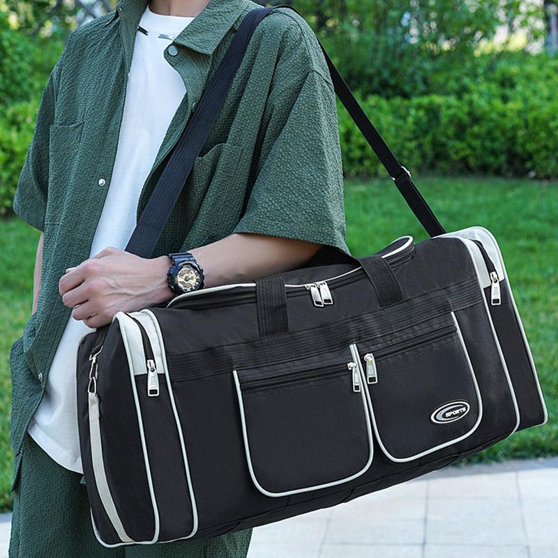 Водонепроницаемая складная дорожная сумка большой вместимости для ручной клади, для путешествий на короткие расстояния, многофункциональная багажная сумка, легкая сумка для хранения, снижающая нагрузку