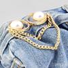 Джинсы Пуговица Регулятор Для Брюк Юбки Кнопка Жемчуг Кисточка Застежка Брюки Булавка Для Бесшовных Джинсов Пряжка Для Талии Аксессуары