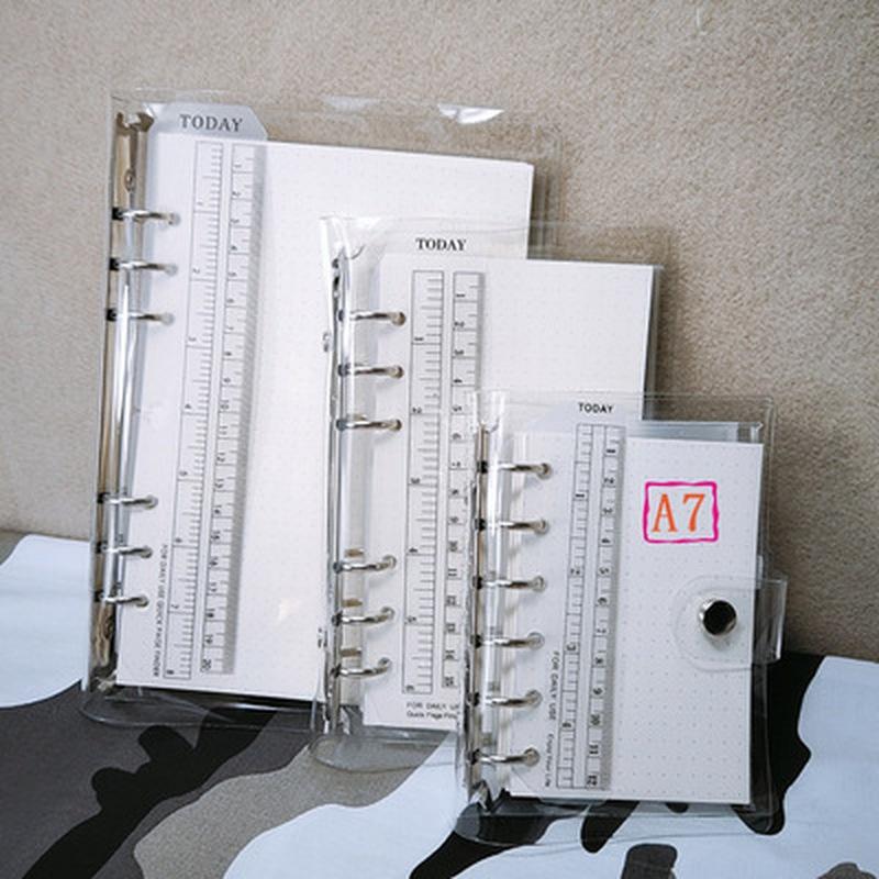 1 шт., лазерный прозрачный органайзер для блокнотов, бумажный планировщик, внутренняя страница, кольцо-переплет, дневник, журнал