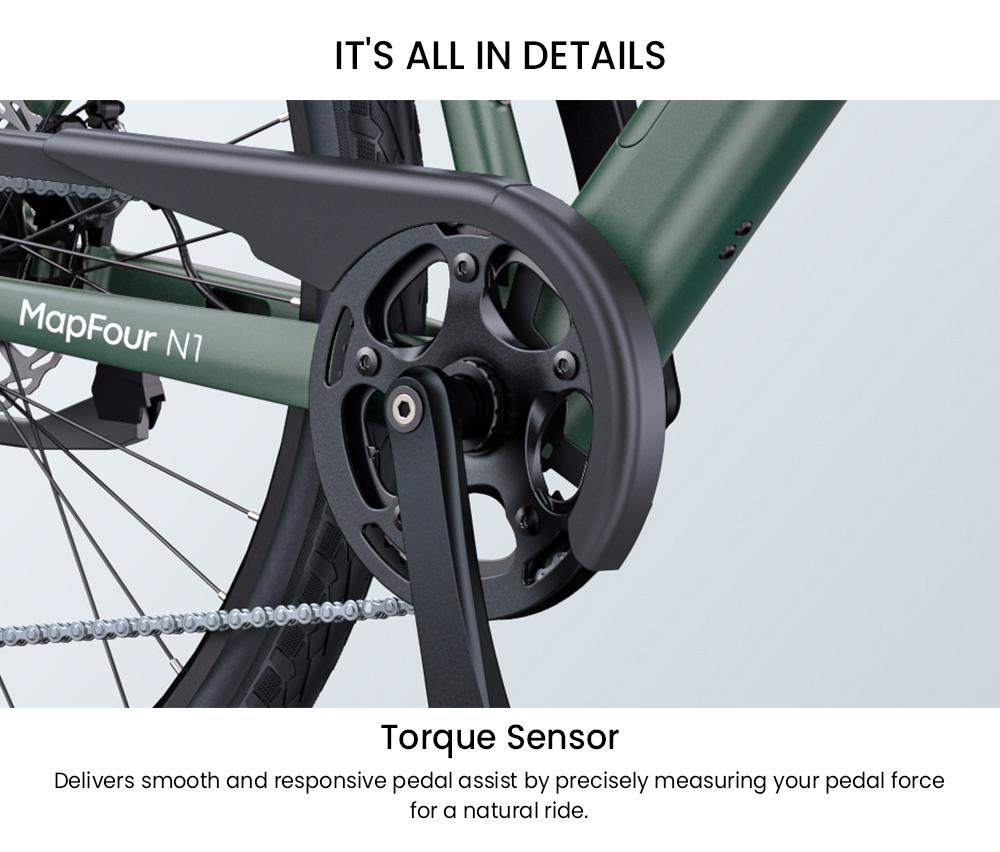 ENGWE MapFour N1 Air Electric Bike, 250W Motor, 36V 10Ah Battery, 700*38C Spoke Tires, 25km/h Max Speed