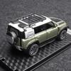 New 1/32 Die-cast Model Car Pull Back Car Toy Collectible for Land Rover New Defender 110 with Sound and Light Boys Gift Collection Ornaments