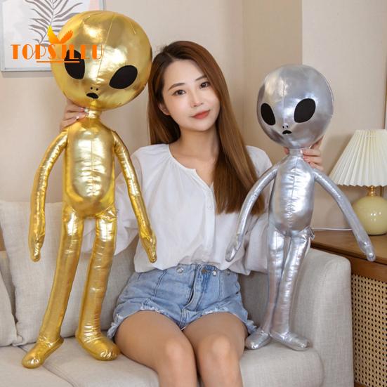 Детская подушка с изображением инопланетянина, милая плюшевая кукла-животное, игрушка-кукла с изображением инопланетянина, забавная подушка из искусственной кожи