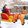 Рождественская надувная модель Дед Мороз Олень на санях Рождественская елка Подарочная коробка Рождественский декор Надувные украшения для улицы
