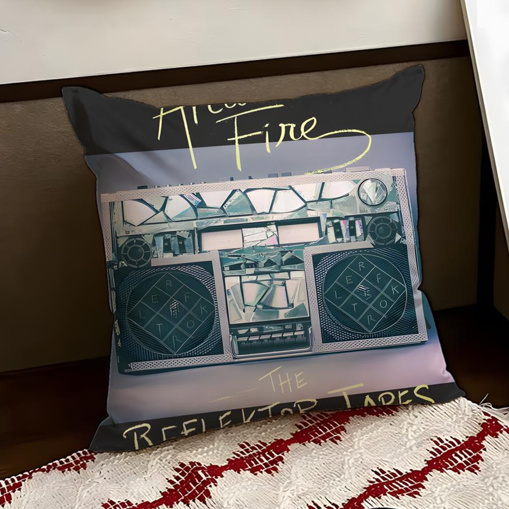 Arcade FFire Band Cushion Cover Reversible Soft Durable Pillow Cover Home Car MultiScene Use for Daily Comfort