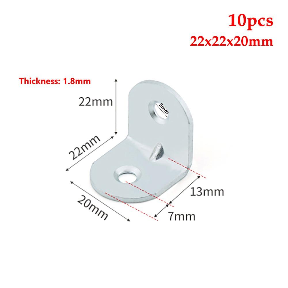 2/4/6/8/10 шт. Угловой кронштейн 90 градусов Железный кронштейн для поддержки полки Шкаф Экраны Стена