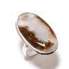 Agate Gemstone Handmade 925 Sterling Silver Gift Jewelry Ring Size 6 p3C02