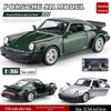 Ретро Порше 911 1:36 Модель игрушечной машинки с инерционным механизмом из сплава для мальчиков