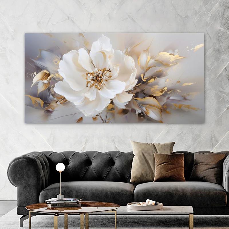 Цельный абстрактный цветочный плакат, современное украшение для дома, печать на холсте, настенная живопись, картина для гостиной, без рамки