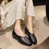 Fashion 2025 Women Slip On Flats Shoes New Square Toe Luxury Loafers Elegant Mary Jane Shoes Outdoor Lightweight Shallow Sneakers Women