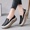 Thick Soled Color Blocked Casual White Shoes, Le Fu Shoes