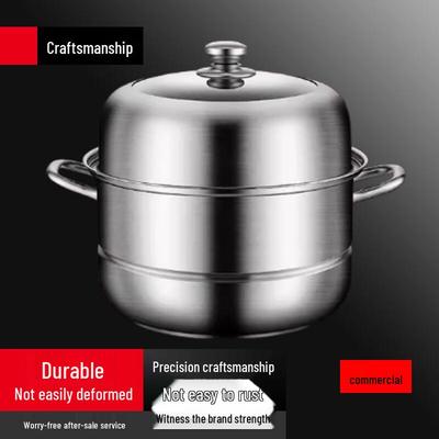 Суле 28 см Пароварка из нержавеющей стали с двойным дном