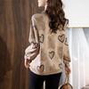 Small Bear Print Plus Size Women's Pullover Long Sleeved Spring and Autumn Loose Top