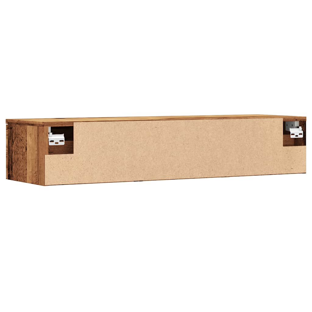 Vidaxl Szafka Ścienna Stare Drewno 102X30X20 Cm Drewno Klejone