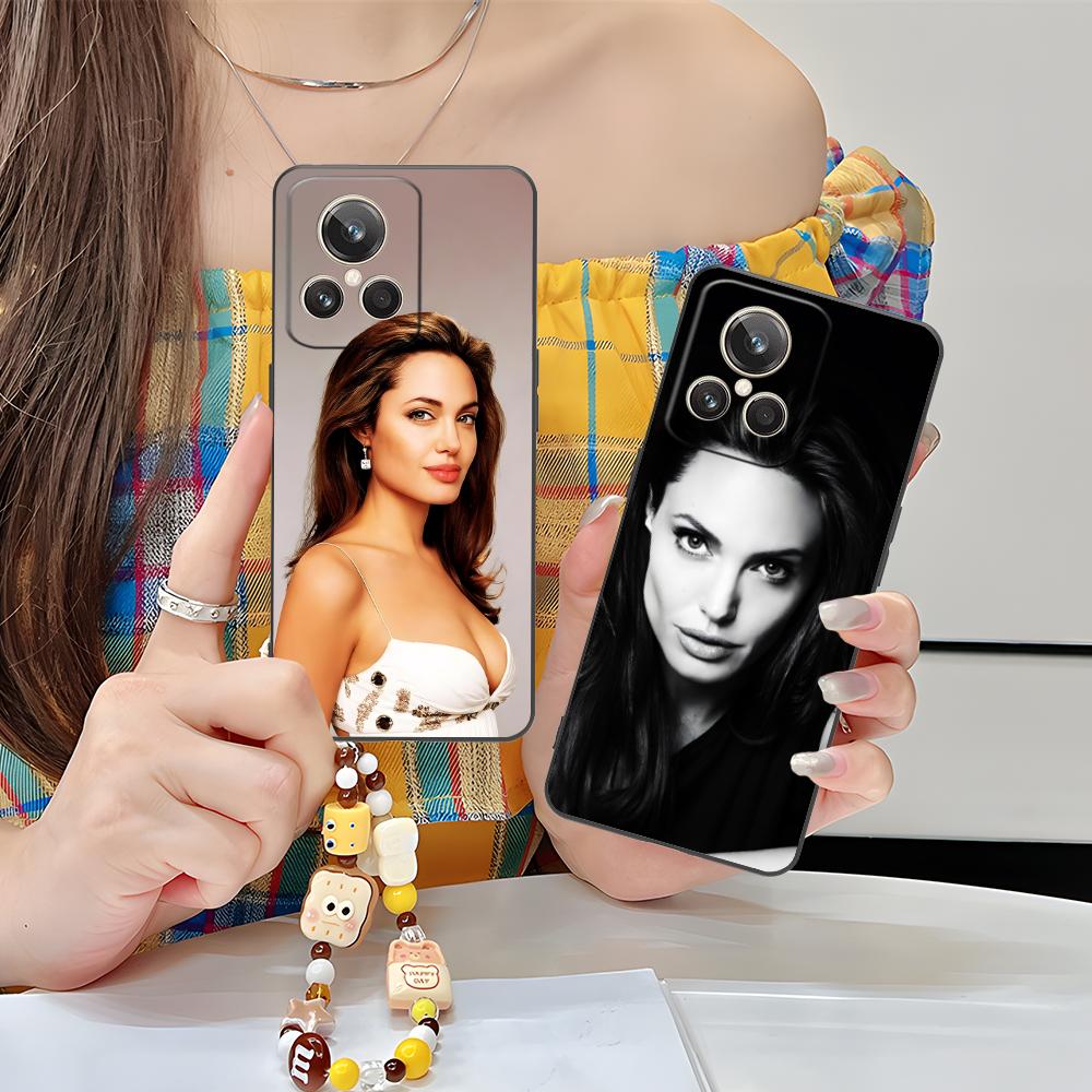 Angel Jolie Mobile Cell Phone Case for Realme 15 14 13 12 11 10 9 Pro Plus T i Lite 5G Colorful Printing Cover Smartphone Luxury