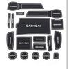 Non-slip Auto Interior Door Gate Pad Cup Mat for Nissan Qashqai J11  ,17pcs/lot,car Accessories