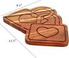 Lock Shape Wooden Cutting Board Gift For Her Vallentine Gift Board Gift For Couple Serving Tray