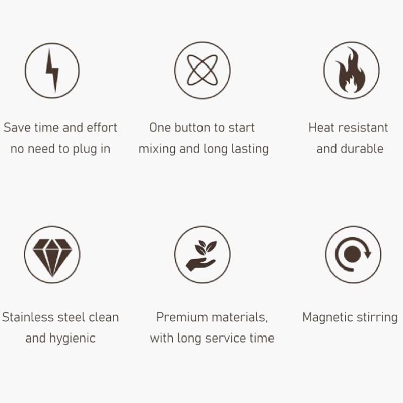 Xiaomi Xiaomi Self-stirring magnetic rotating stainless steel eco-friendly modern business gift travel coffee and milk mixing cup