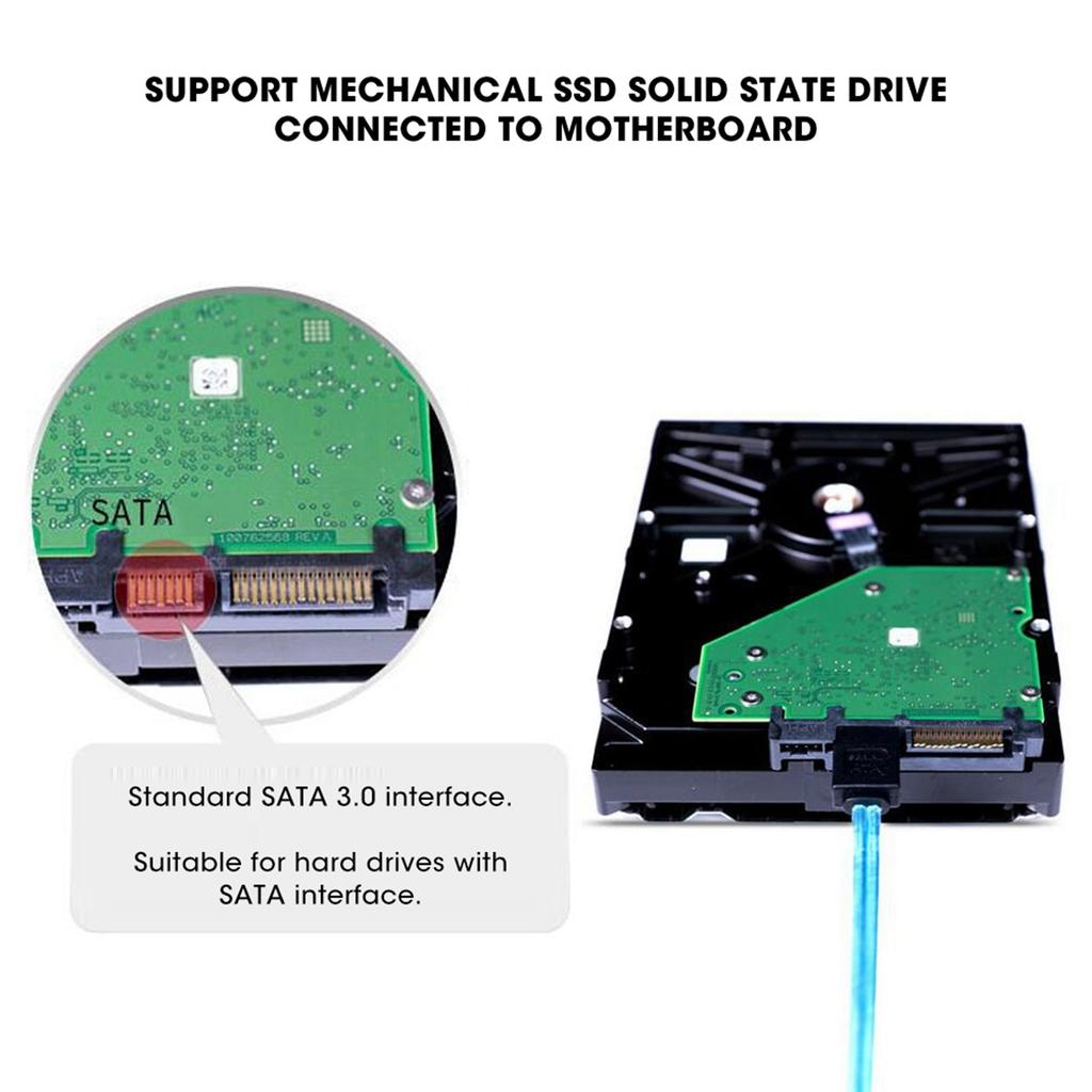 Кабель-конвертер Механический SSD Твердотельный накопитель к Материнской плате 6 x SATA3.0 Черный 1-МетрЧерный