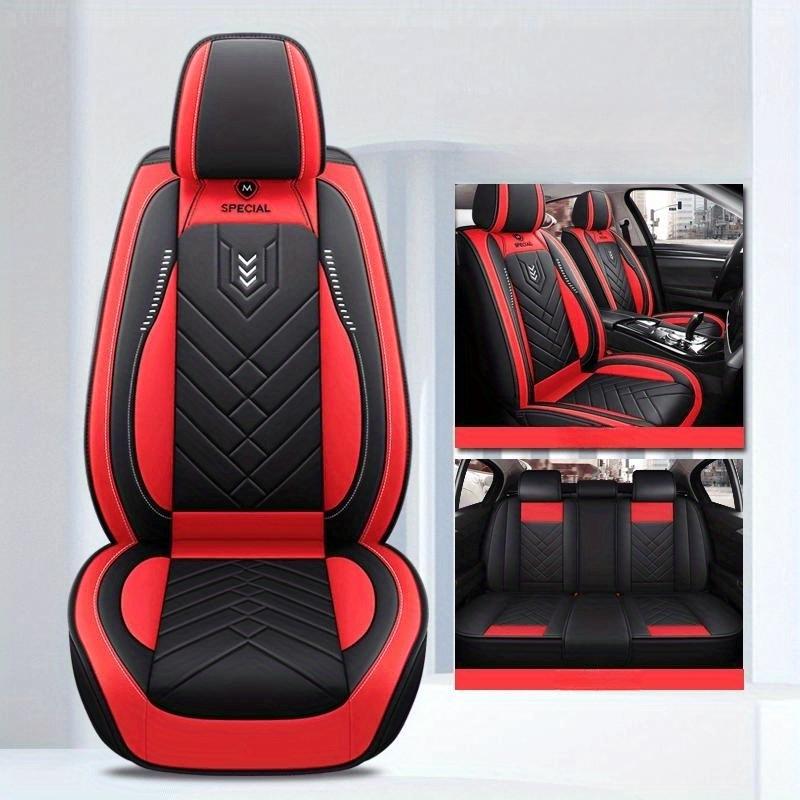 5- Чехлы на сиденья, новые, премиум-класса, универсальные, полный пакет, полное покрытие, полностью из искусственной кожи, дышащие, защита для автомобильного сиденья, чехол на подушку