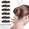 20Pcs Ballet Buns Hair Net with U-Shaped Pins Ultra-thin Invisible Breathable Stretchy Nylon Women Girls Hairbun Elastic Edge Mesh Cover