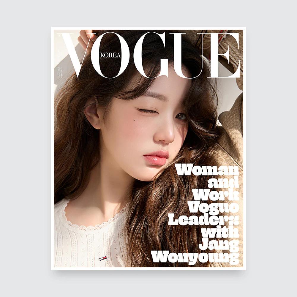 Журнал VOGUE Korea 2025, март, ЧАН ВОНЁН, ЧЭЁН, ХАН ХЁДЖУ, Krystal