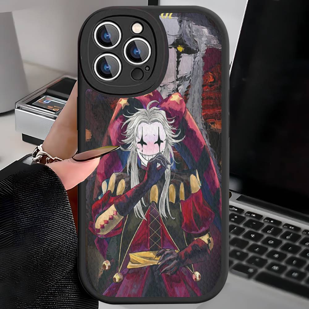 Чехол для телефона The Freak Circus Pierrot для iPhone 11 12 13 14 15 16 Pro Max Mini Plus Мягкий кожаный чехол